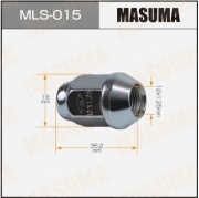 Гайка MASUMA 12x1.25мм, L=35мм, под ключ=19мм MLS-015 / 16476