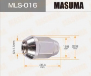 Гайка колесная MASUMA 12x1.5 под ключ 19мм, MLS-016 MLS016 / 16480